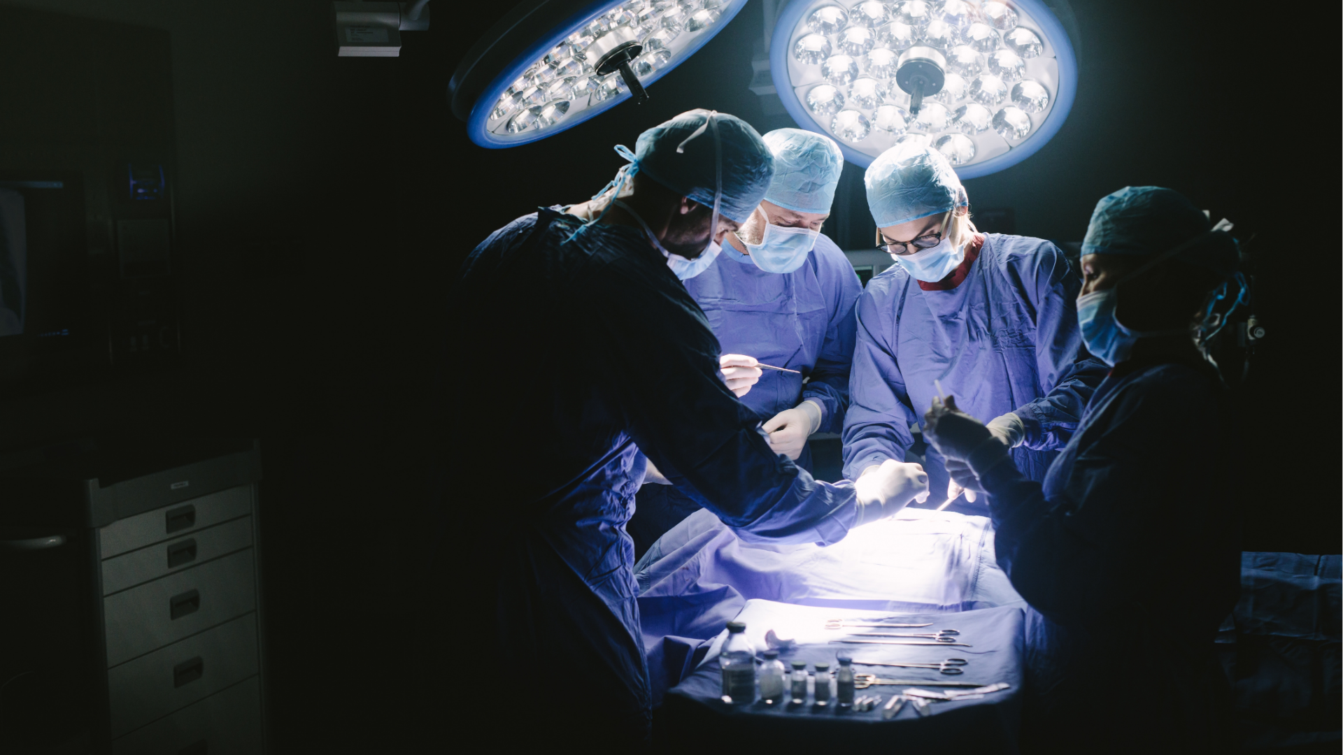 LHCSC surgical team operating in a fully equipped theatre